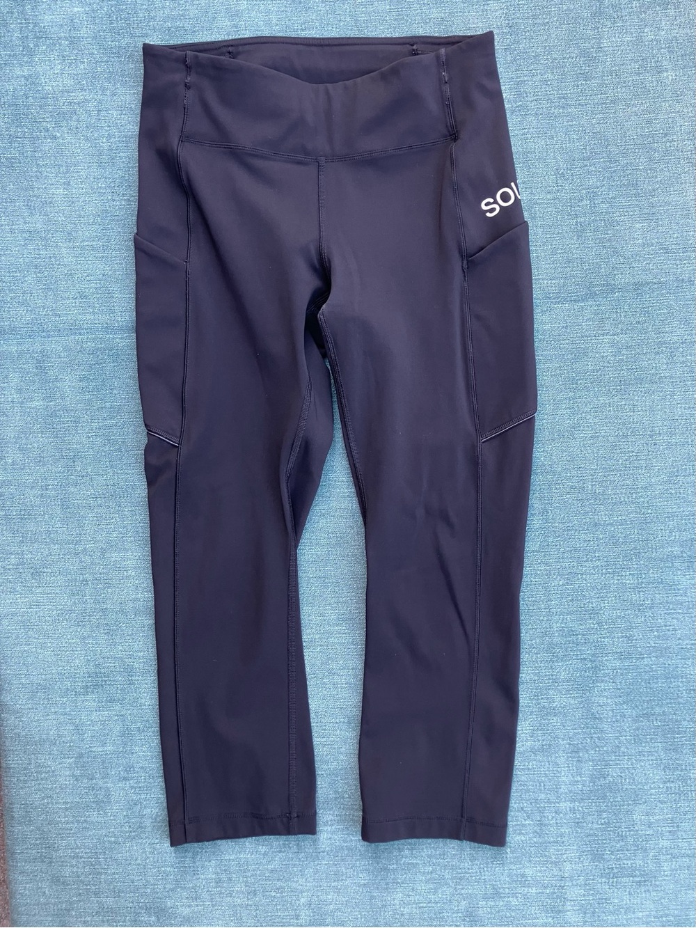 lululemon Black Performance Soul Cropped Leggings - Picture 8 of 14